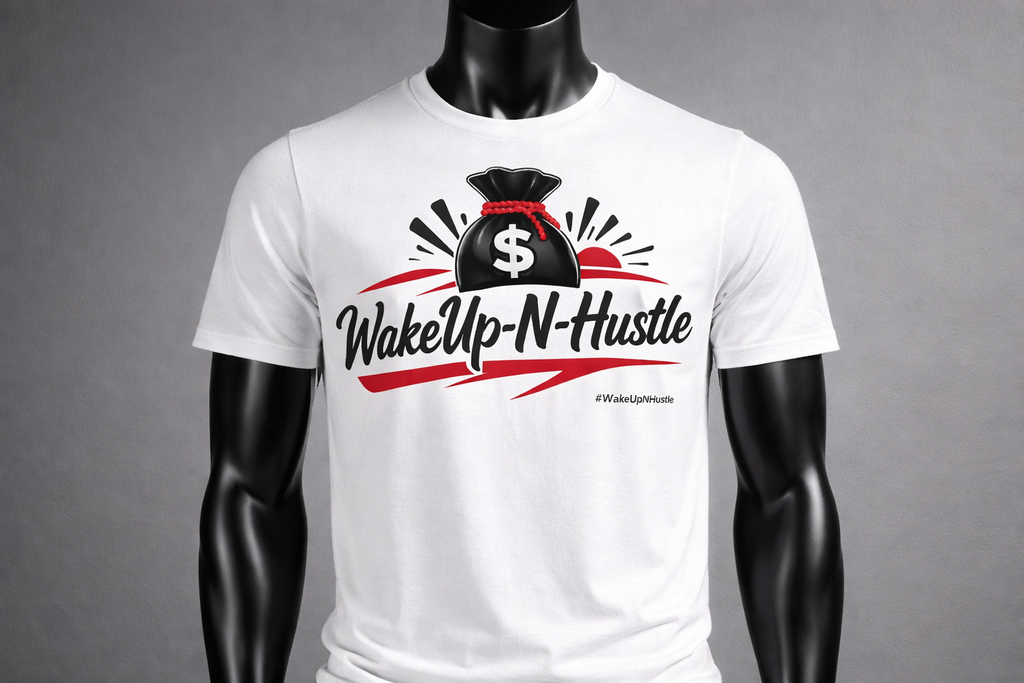 WakeUp-N-Hustle -Money Bag Tee