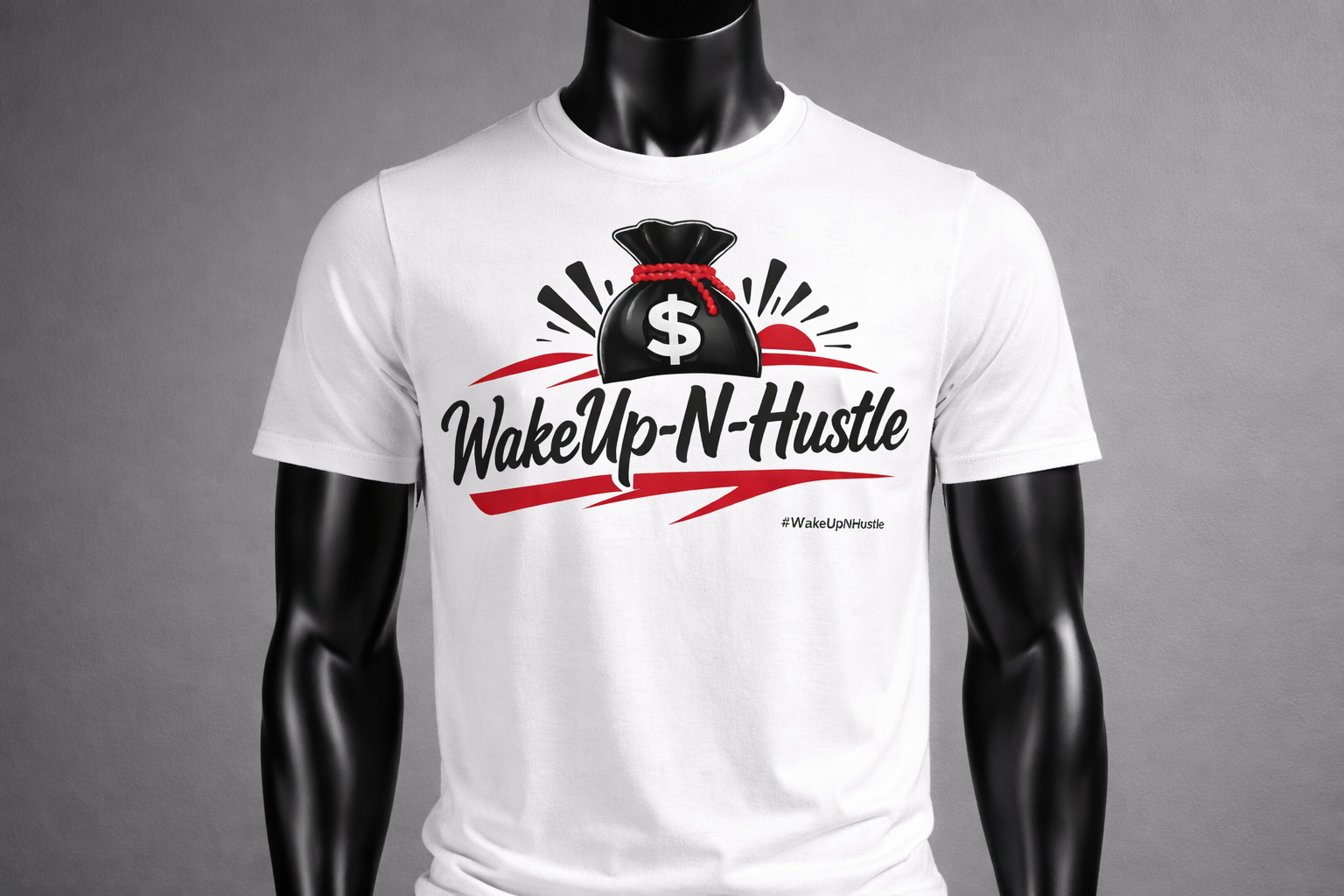 WakeUp-N-Hustle -Money Bag Tee