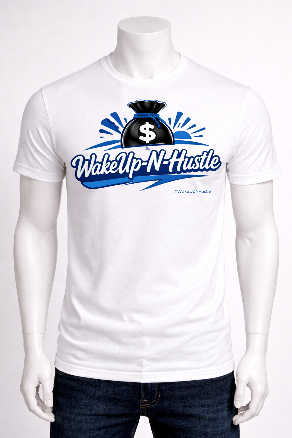 WakeUp-N-Hustle -Money Bag Tee