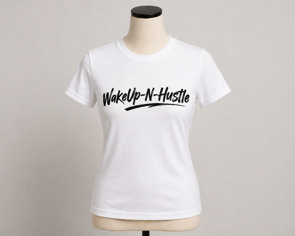 WakeUp-N-Hustle - Lady’s Signature  Crop Top /Tee