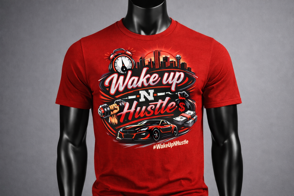 Wake Up-N-Hustle - Main Logo Tee