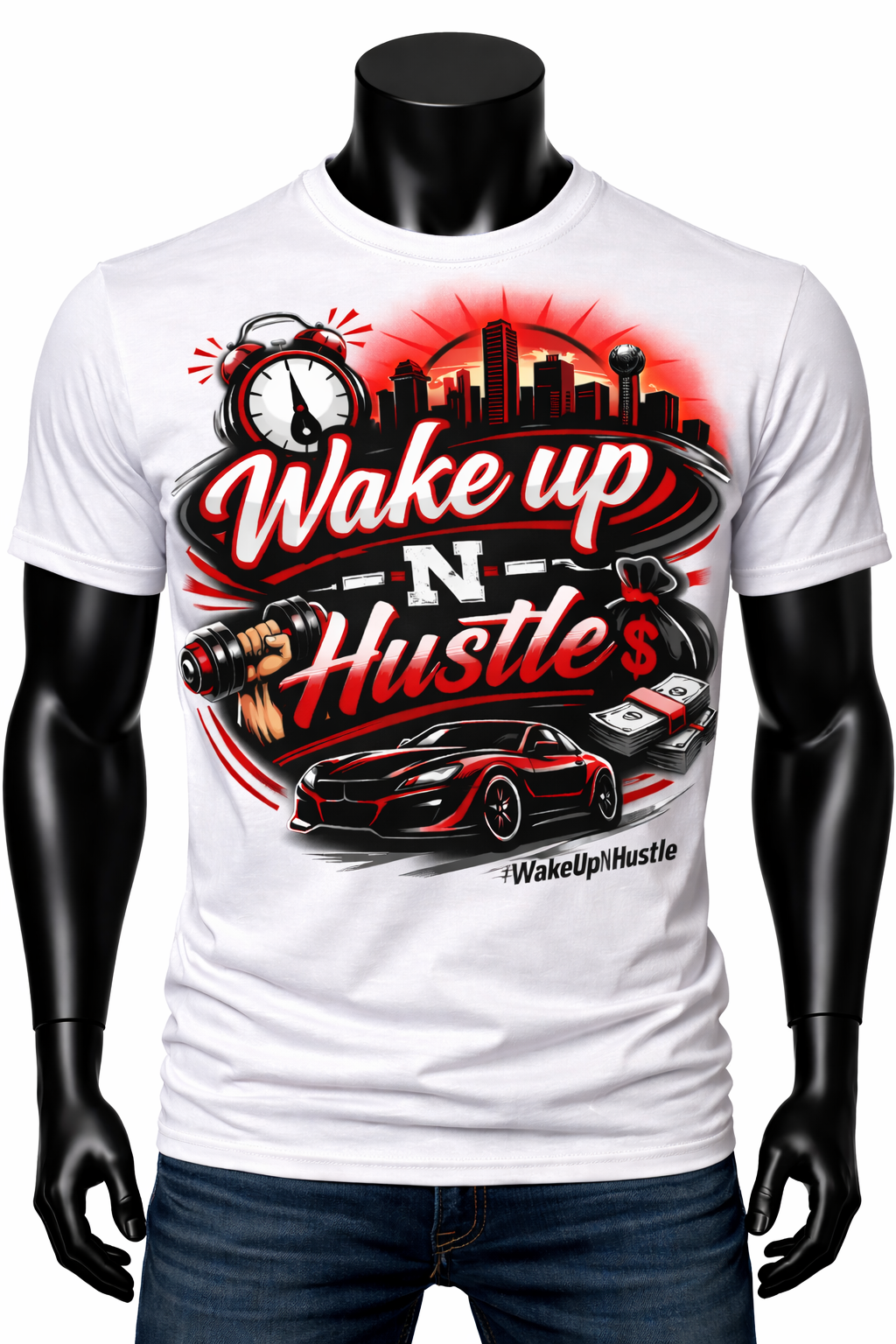 Wake Up-N-Hustle - Main Logo Tee
