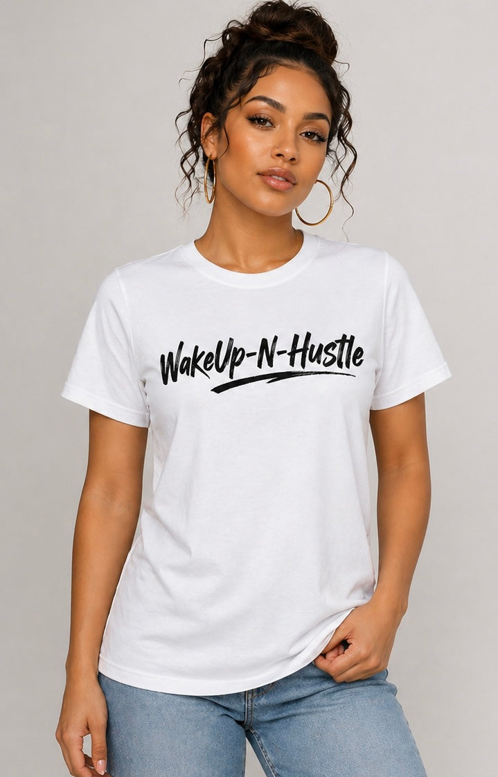 WakeUp-N-Hustle - Lady’s Signature  Crop Top /Tee