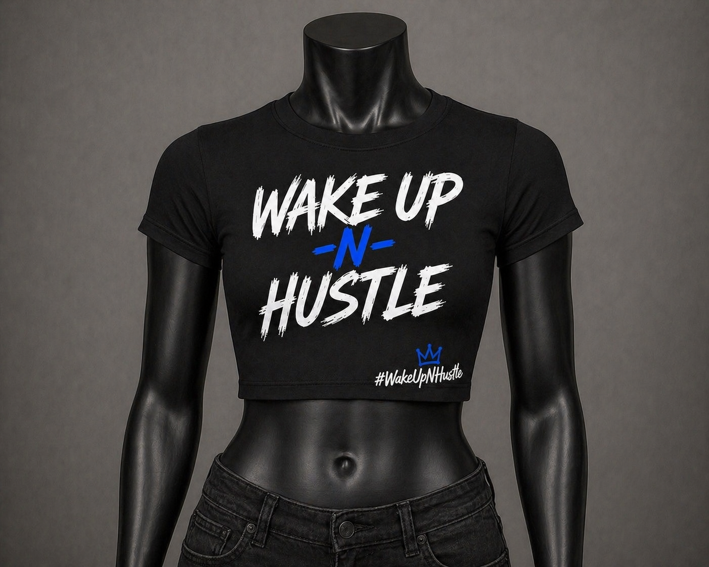 WakeUp-N-Hustle - Women’s Crop Top