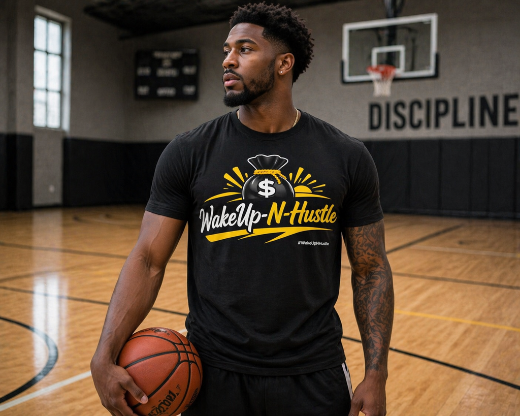WakeUp-N-Hustle -Money Bag Tee