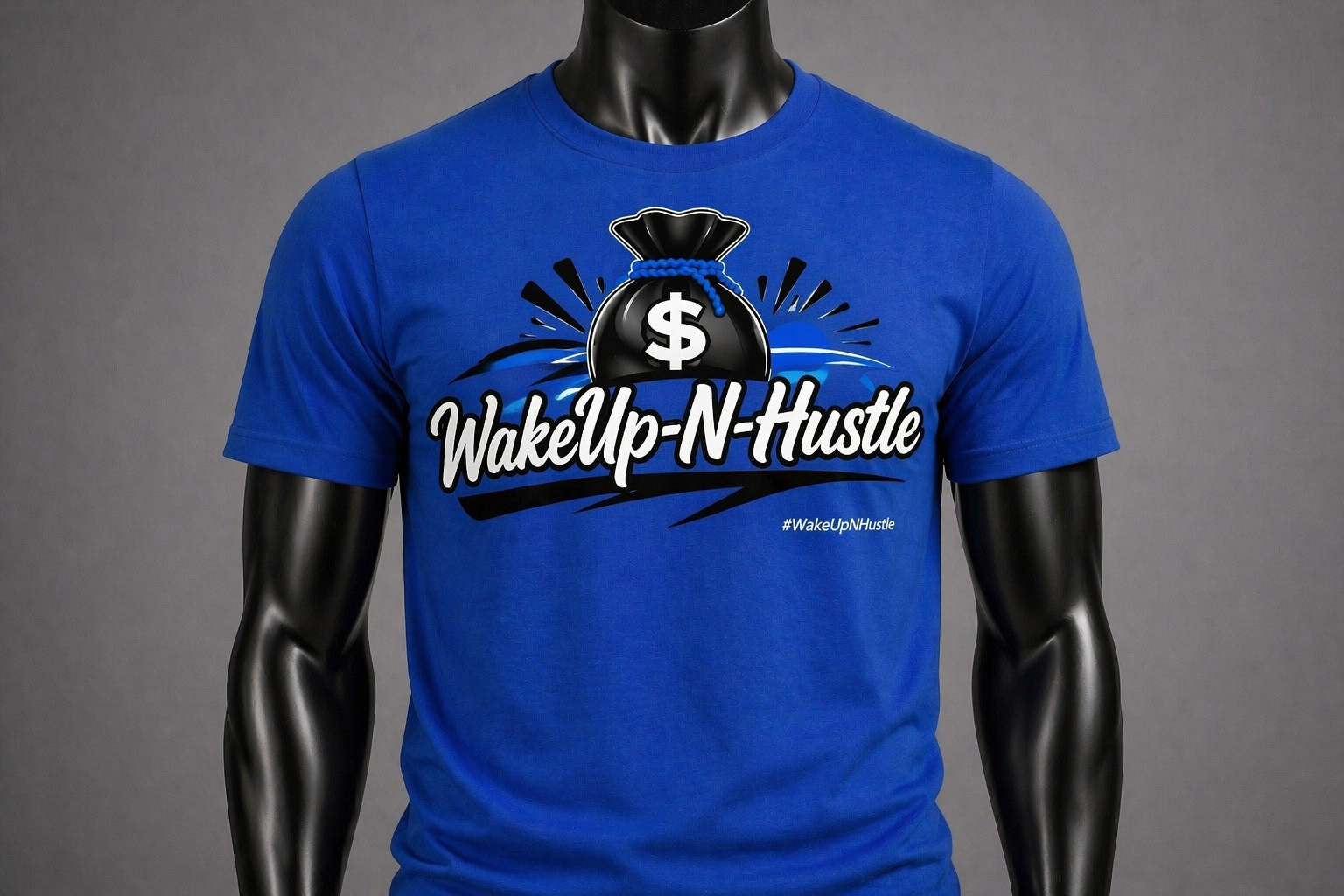 WakeUp-N-Hustle -Money Bag Tee