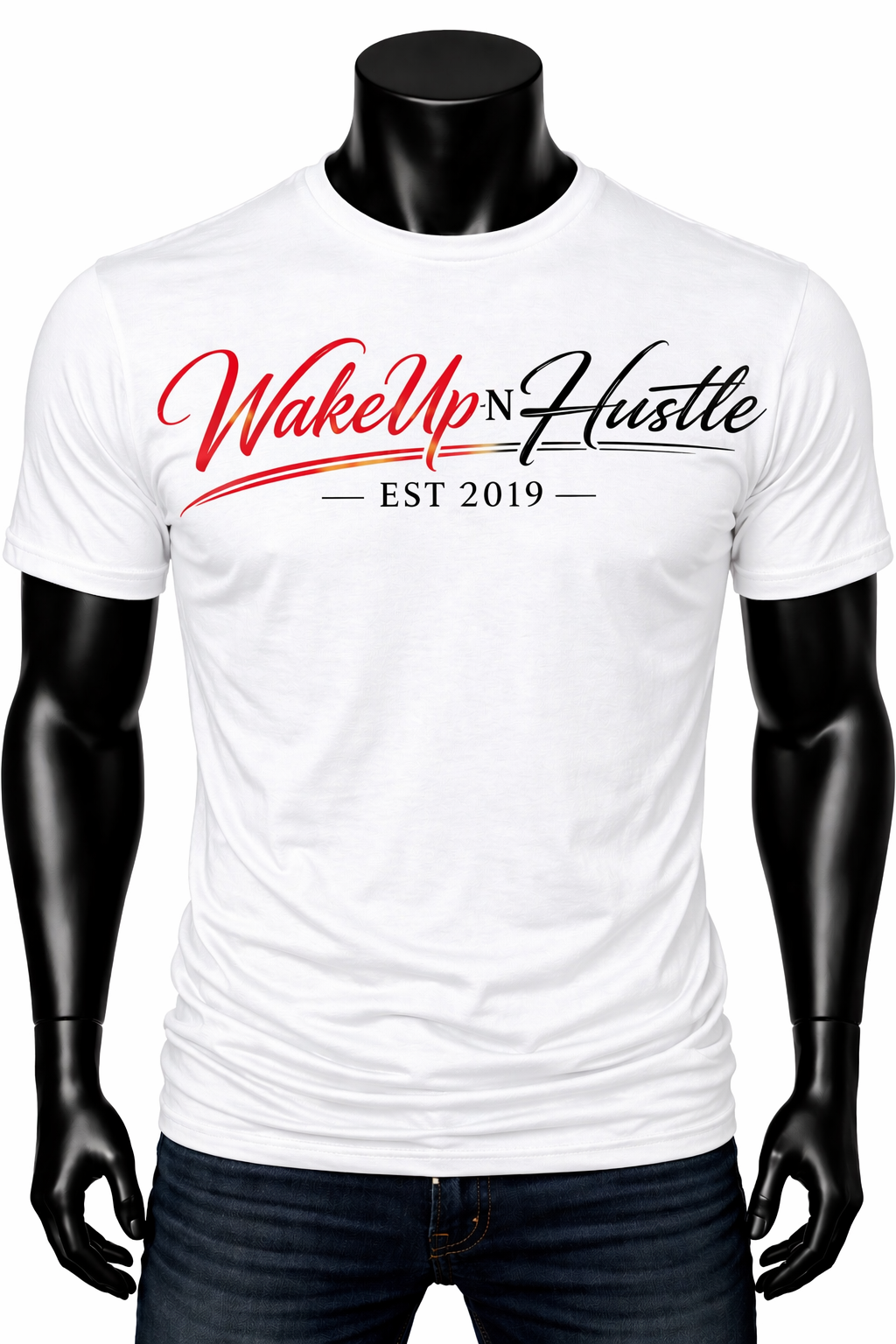 WakeUp N Hustle Tee – EST 2019