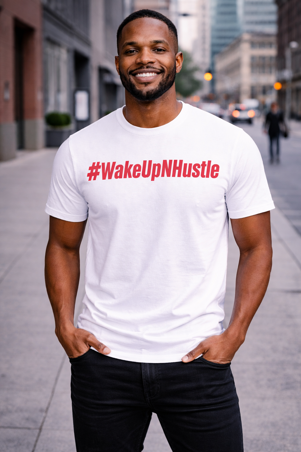 WakeUp-N-Hustle - # Tee