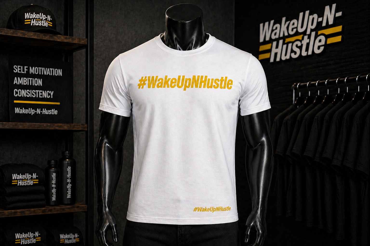 WakeUp-N-Hustle - # Tee
