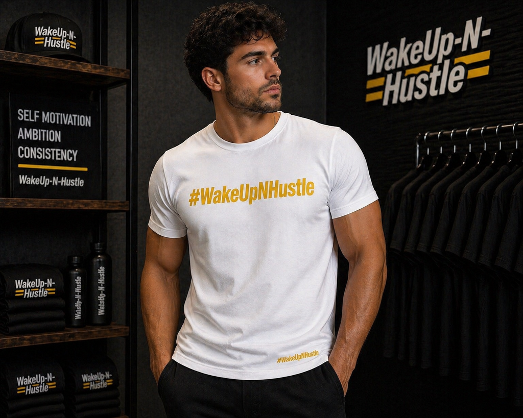 WakeUp-N-Hustle - # Tee