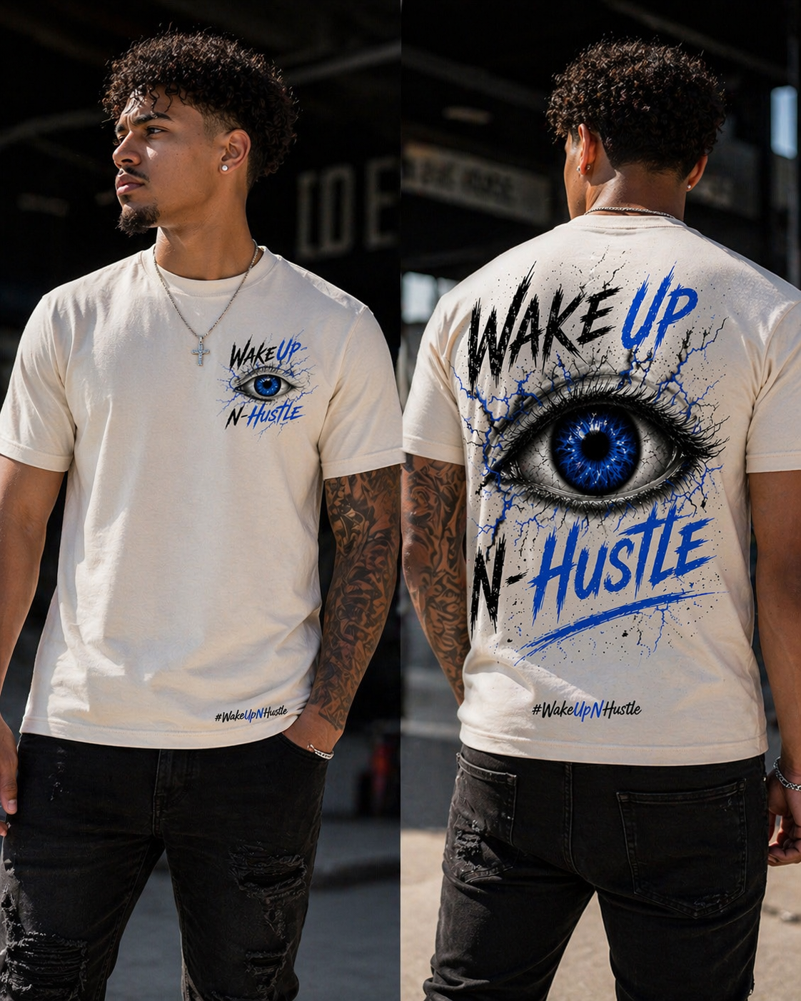WakeUp-N-Hustle “All-Seeing Eye” Graphic Tee