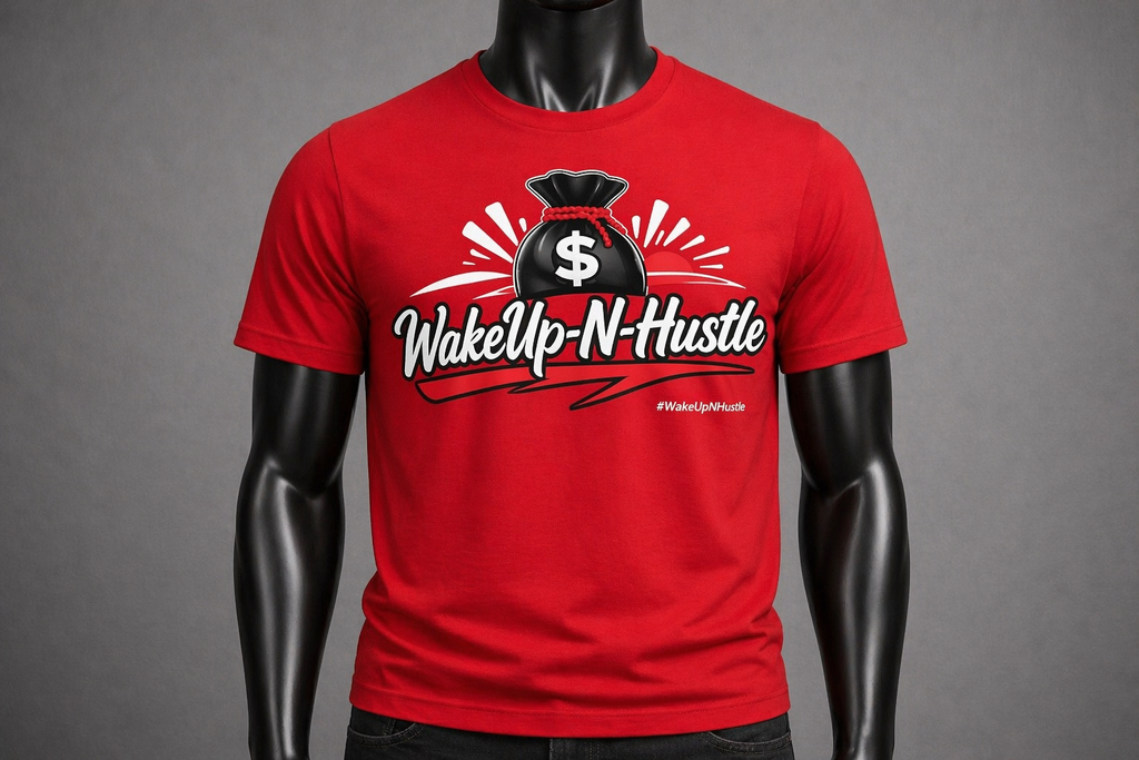 WakeUp-N-Hustle -Money Bag Tee