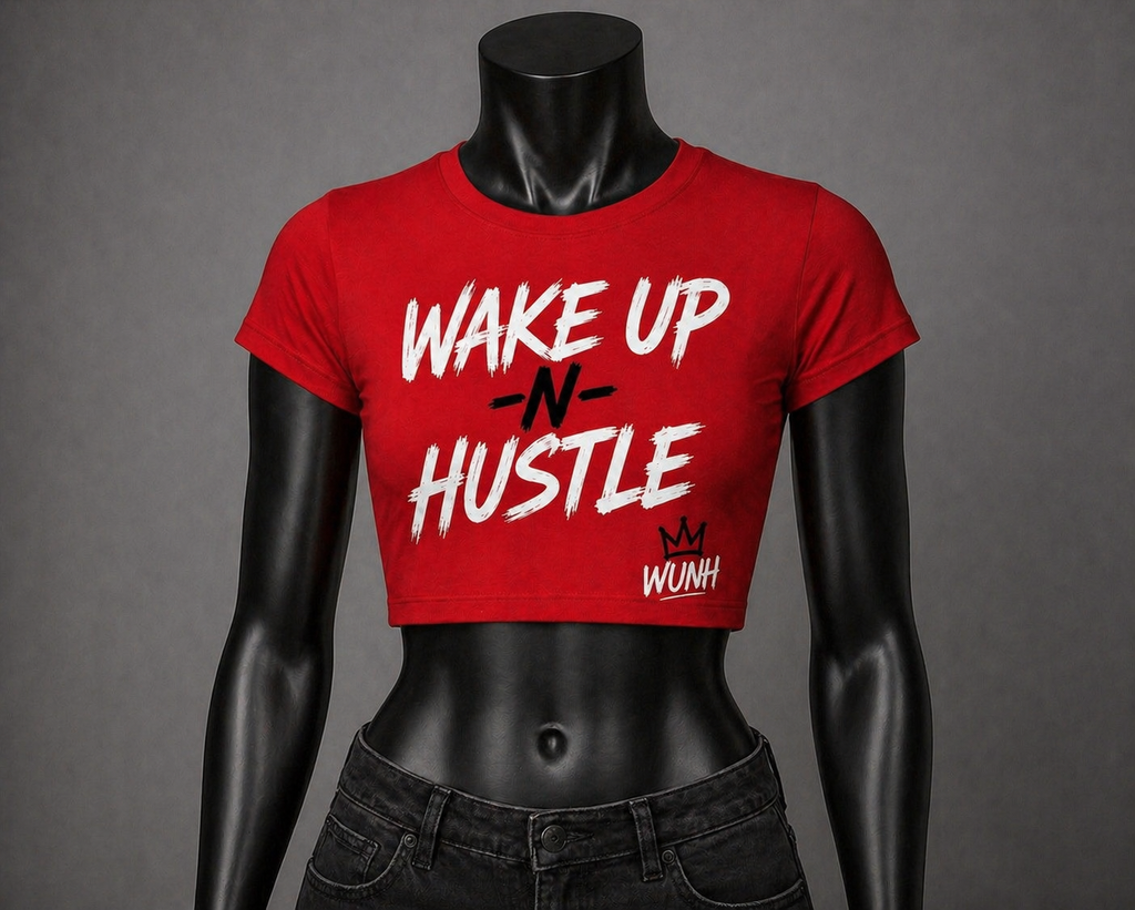 WakeUp-N-Hustle - Women’s Crop Top